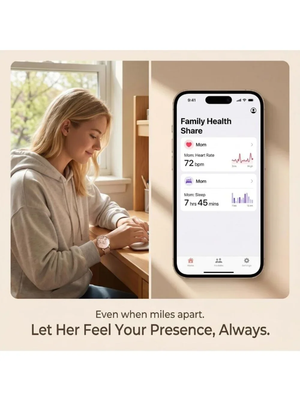 Lightweight Rose Gold Smartwatch for Women - 1.32” AMOLED, IP68 Waterproof
